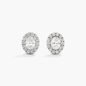 High Shine 925 <b>Sterling</b> <b>Silver</b> Moissanite Diamond <b>Stud</b> Earrings Premium Fine Jewelry for Women Bridal Anniversary Birthday Gift - Product Image 6