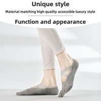 2025 professionnel anti-dérapant femmes Yoga Pilates chaussettes respirant cinq doigts sangles personnalisé mince sport chaussettes pour l'été