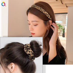 Poiqiyue — bandeau <span class=keywords><strong>de</strong></span> cheveux léopard, tricot <span class=keywords><strong>sauvage</strong></span>, surdimensionné, corde <span class=keywords><strong>de</strong></span> lavage du visage, accessoires <span class=keywords><strong>de</strong></span> cheveux pour femmes - Product Image 2