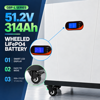Système de stockage d'énergie sur roues 15KWh 20KWh 30KWh 51.2V Batterie LiFePO4 Communication CAN Protection IP20 Utilisation solaire domestique