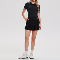 Nouvel ensemble de sport transfrontalier pour femme, robe de yoga et de tennis ultra-extensible et ajustée, polo à revers pour la course en extérieur et le fitness