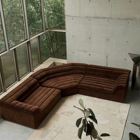 Canapé flottant en tissu velours de haute qualité pour la maison ou le salon