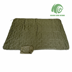 Kango Chất Lượng Cao Chiến Thuật Không Thấm Nước Ô Liu Màu Xanh Lá Cây Woodland Poncho Lót Bông Woobie Chăn Cho Cắm Trại - Product Image 2