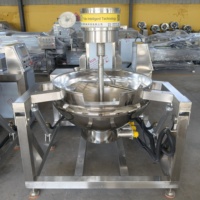 Marmite de cuisson industrielle CE à agitation planétaire pour Banku et Popcorn, machine à frire automatique, chauffage électrique, gaz et vapeur