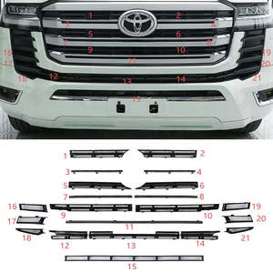 Grille <span class=keywords><strong>de</strong></span> protection anti-insectes LC300 2022-2025, protection <span class=keywords><strong>de</strong></span> radiateur, écran anti-insectes, kit complet sans perçage pour Toyota Land Cruiser - Product Image 2