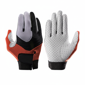 Gants de frappeur de sport Gants de billard à doigts entiers Service OEM Gant d'entraînement de frappeur de baseball en cuir de travail durable personnalisé - Product Image 1