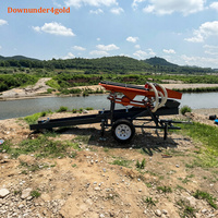 Installation de Lavage d'Or Portable à Cadre Renforcé, Capacité 5 Tonnes/Heure, avec Séparation par Gravité pour Déposits Alluvionnaires Fluviaux