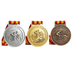 Fornitura Diretta <span class=keywords><strong>di</strong></span> Fabbrica <span class=keywords><strong>di</strong></span> Medaglie Personalizzate per Ciclismo, Medaglie in Lega <span class=keywords><strong>di</strong></span> Zinco con Rilievo 3D Smaltato per Onore e Successo nel Ciclismo su Strada e Montagna - Product Image 2