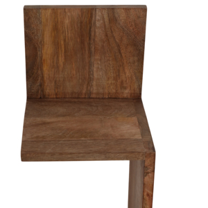 Mensola angolare a zig-zag scultorea da parete in legno di mango, organizer per riporre oggetti, ideale per l'ingresso e il soggiorno. - Product Image 6