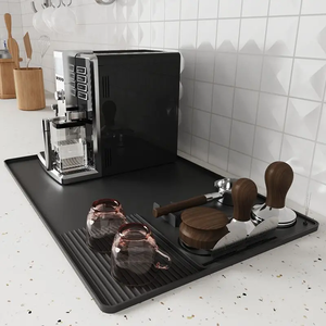 Alfombrilla de silicona para máquina de café al por mayor, bandeja, almohadilla de drenaje para frutas y verduras, aislante para mesa de comedor - Product Image 1