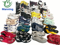 Manning grosir sepatu olahraga karet basket bermerek tangan kedua sepatu olahraga campuran untuk pria sepatu kasual sepatu karet basket bermerek