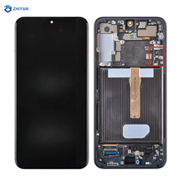 Écran mobile d'origine pour Samsung Galaxy S22 Plus avec cadre, pièces de réparation, remplacement de l'écran LCD