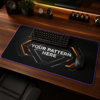 Ideskmat Tapis de souris sans odeur à bords renforcés 80x40cm personnalisé pour les joueurs d'e-sport