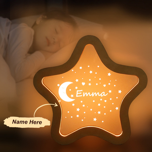 <span class=keywords><strong>Lampe</strong></span> acrylique <span class=keywords><strong>personnalisée</strong></span> avec nom, veilleuse chaude en <span class=keywords><strong>bois</strong></span>, design mignon, interrupteur d'alimentation USB pour chambre d'enfant - Product Image 1