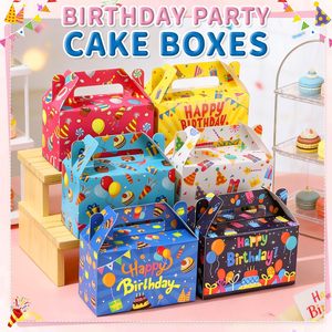 Boîtes à friandises personnalisées en couleur, en vrac, 24 pièces, boîtes à friandises en papier arc-en-ciel, en stock, pour les fêtes d'anniversaire des enfants, emballage de cadeaux - Product Image 3