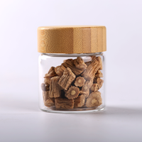 Toutes les tailles de bocaux en verre borosilicaté 2oz 4 oz 8 oz 10 oz pour épices alimentaires bocaux de stockage avec couvercle en bois