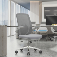 Chaises de bureau commerciales modernes réglables en maille avec accoudoirs fixes de haute qualité, chaises de visiteurs confortables