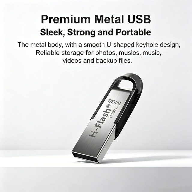H-Flash Factory Spot Supports Customized USB2.0 3.0 16GB 32GB Mini U Disk Customized U Disk 4GB 8GB 64GB USB Flash Drive