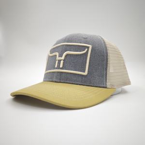 Gorra de malla Richardson 112 personalizada de fábrica OEM, visera azul vaquero, impresión personalizada por sublimación, unisex, deportiva, de alto rendimiento, de tela de rizo. - Product Image 4