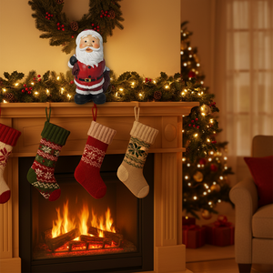 Grande figurine classique du <span class=keywords><strong>Père</strong></span> Noël en résine |   Décoration <span class=keywords><strong>de</strong></span> Noël peinte à la main <span class=keywords><strong>de</strong></span> 40 cm, marque KW, Fujian Chine, pour la décoration intérieure - Product Image 4