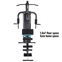 Équipement de musculation multi-stations pour la maison avec une seule pile de poids pour un entraînement complet