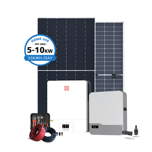 Kit solaire 10KW 5KW 6KW 8KW 10KW 12KW 15KW onduleur hybride système d'énergie solaire kit de panneaux solaires tout-en-un énergie hors réseau - Product Image 2