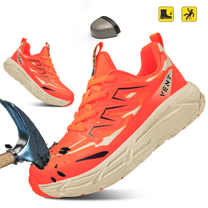 Zapatos de Protección Laboral para Hombre, con Puntera de Acero, Antiaplastamiento, Ligeros, Transpirables, Antideslizantes - Product Image 6