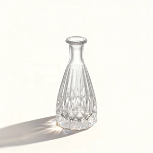 Bouteilles de diffuseur de parfum personnalisées en verre transparent, mini-vases pour la décoration de la maison, flacon d'huile parfumée - Product Image 3