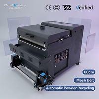Machine automatique de séchage et de distribution de poudre DTF de 60 cm, système de recyclage de poudre certifié CE pour le transfert thermique en rouleau