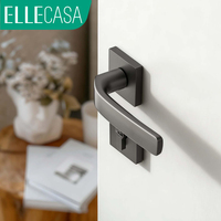 Serrure de porte moderne de luxe léger ELLECASA Aosta Ultra3.0 Série 13, loquet magnétique silencieux minimaliste en alliage de zinc pour salle de bain