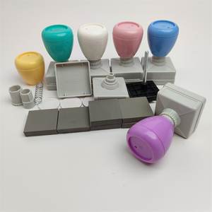 <span class=keywords><strong>HA</strong></span> Zachte Kleur Vierkante 30mm Aangepaste Stempel Voorgeïnkt Kantoorstempel voor Leraren Flash Stempels - Product Image 6