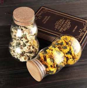 Pot de conservation alimentaire domestique portable en <span class=keywords><strong>verre</strong></span> transparent de 500 ml, de forme ronde en forme de <span class=keywords><strong>calebasse</strong></span>, compatible micro-ondes, avec couvercle en liège soufflé à la main - Product Image 2