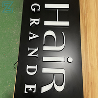Enseignes et lettres commerciales personnalisées en acrylique LED avec éclairage avant/arrière 110-240V certifiées ISO9001