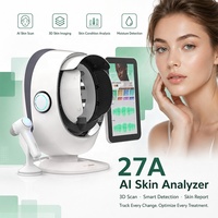 Analyseur de peau professionnel AI, scanner facial 3D, machine d'analyse de la peau 36MP avec rapports personnalisés pour les salons de beauté et les soins de la peau