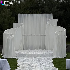 Arco de Hierro Forjado Moderno en Forma de Ola, Decoración para Recepciones de Boda, Gran Venta - Product Image 2