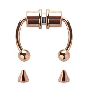 Anello per naso con setto magnetico a ferro di cavallo in acciaio inossidabile riutilizzabile anello per naso Non perforante magnetici <span class=keywords><strong>finti</strong></span> <span class=keywords><strong>Piercing</strong></span> al naso - Product Image 4