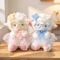 Peluches en polyester Xiaohongshu Naifu Twin, adorables moutons anges, cadeau idéal pour les amoureux, qualité supérieure