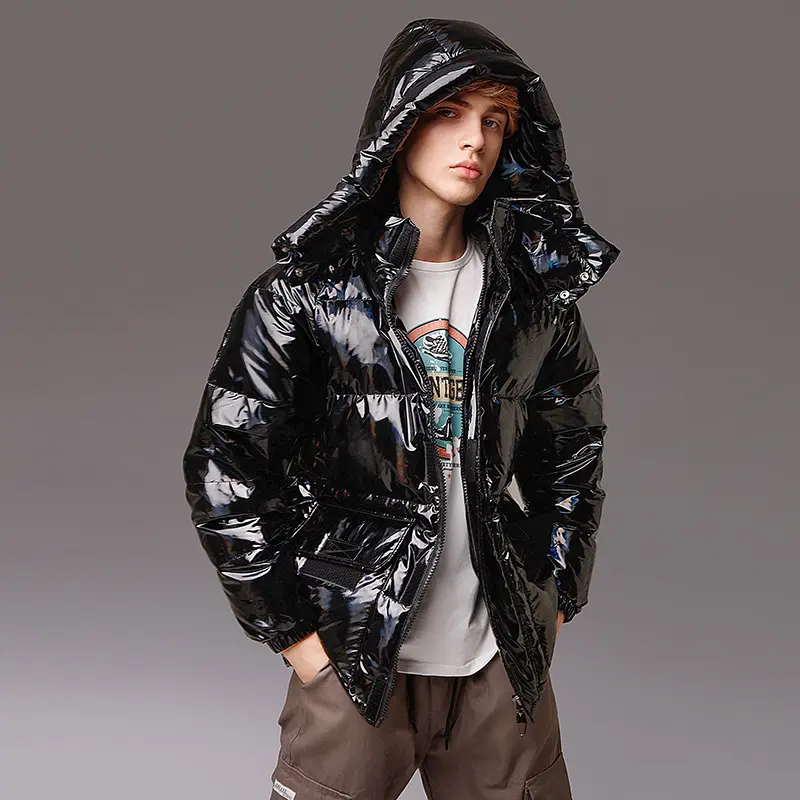2020 New Products Men's Down Jacket Glossy Short Style Trendy Brand Student Handsome Winter Thicken Jacket