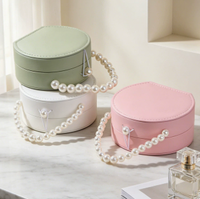 Boîte cadeau ronde rigide pour bijoux, faite à la main, en papier spécial avec ruban, pour rangement de bagues