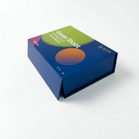 Boîte cadeau en carton rigide personnalisée avec couvercle rabattable et insert compartimenté pour l'emballage de produits de santé