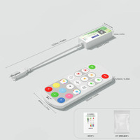 Contrôleur de bande LED intelligente RGB IC avec synchronisation musicale, effets dynamiques DIY, application Bluetooth, DC5-24V SPI SP668E