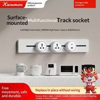 Prise de courant multifonctionnelle de style britannique, norme internationale, avec rail de distribution et ports USB