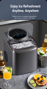 <span class=keywords><strong>Distributeur</strong></span> d'eau 3-en-1, machine à glaçons et mini-réfrigérateur, mini-machine à glaçons avec réservoir de stockage de 1,2 L pour la maison, l'extérieur et les camping-cars - Product Image 5