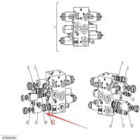 Valve de cartouche pour chariot élévateur Chaolutong 0009443525/0009443521 pour Linde E16/E18/E20 1275-01 Capacité 1-10 tonnes |   Pièces détachées pour chariots élévateurs