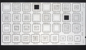 4 Plantillas BGA Universales para CPU, RAM, PM, Power IC de MTK, MSM, Samsung, Huawei, Xiaomi, <span class=keywords><strong>iPad</strong></span>, para Reballing de Pines BGA con Calor Directo - Product Image 5