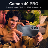 Smartphone 5G LTE CDMA Original C40 Pro Power Techno Camon40 Pro Deca-Core 108MP avec écran de 7,3 pouces, 16+1 To/512 Go et batterie de 8000 mAh