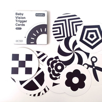 Impression personnalisée de cartes mémoire pour enfants jouets éducatifs apprentissage de la vision de bébé déclencheur de cartes rondes pour enfants cartes cognitives flash