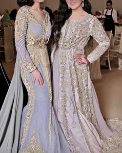 Deslumbrante Vestido Kaftan de Lujo con Cuentas de Vidrio Premium y Adornos de Piedras, Perfecto para Bodas y Eventos - Product Image 1