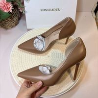 Pumps Tacon Dama couleur nude, tendance, pour le bureau, confortables, talons pour femmes, 2022