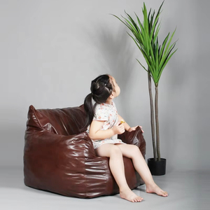 Lounge Single Living Room Small Tatami Detachable <strong>Jumbo</strong> Pu Leather Lazy <strong>Bean</strong> <strong>Bag</strong> Cover Small Soft Kids Sofa Chair for Kids - Product Image 1